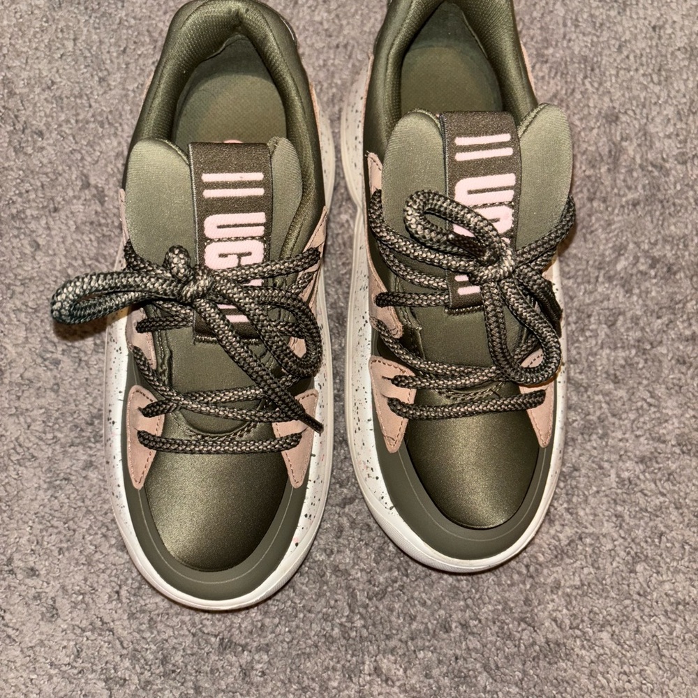 Hugo Green and Pink Sneakers